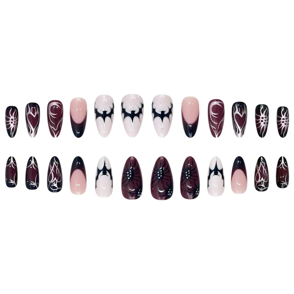 Almond Halloween Press-On Nails