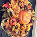 Halloween Pumpkin Mickey Wreath