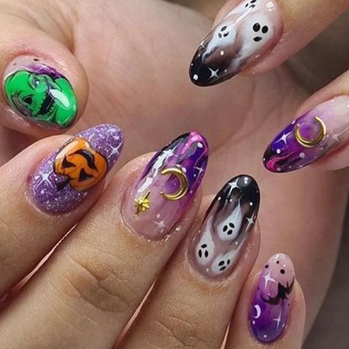 Halloween Press-On Nail Set